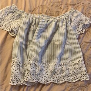 Off the shoulder shirt from hollister